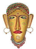 Naturals Export Wall Hanging Terracotta Hand Carved Mask (Set of 1)