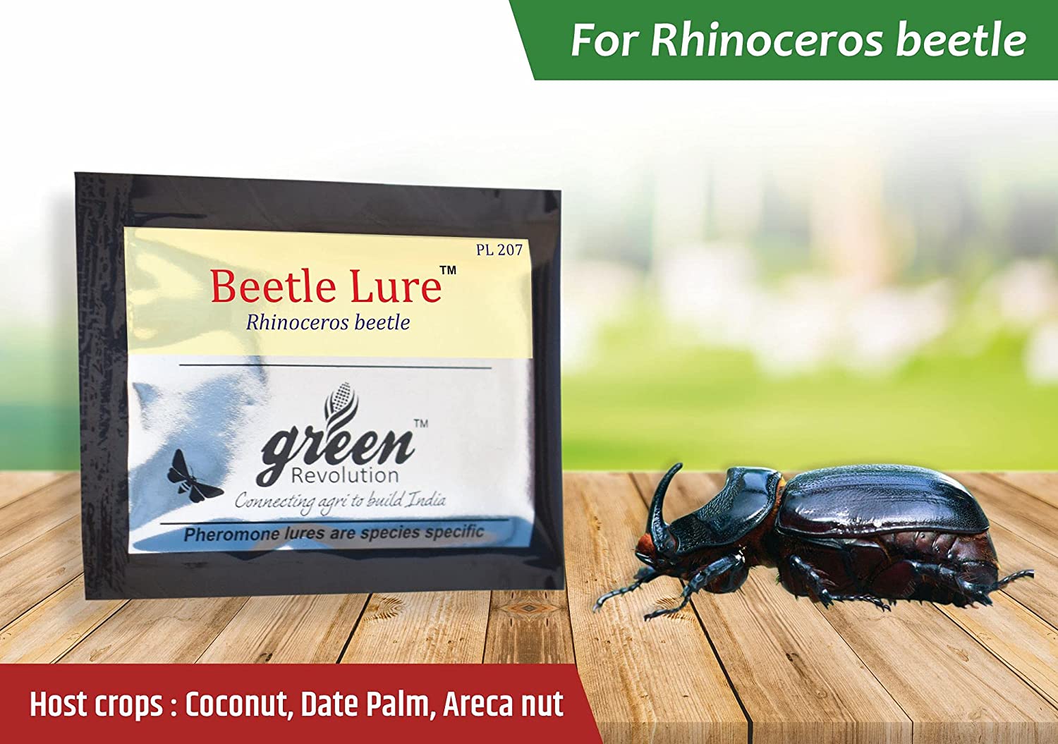 Green Revolution Rhinoceros Beetle Pheromone Trap with Lure