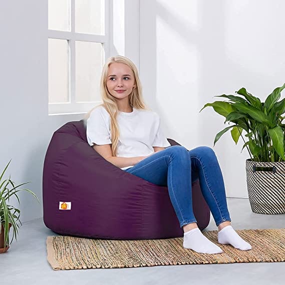 Kushuvi Bean Bag Chair & Footrest (With Beans)