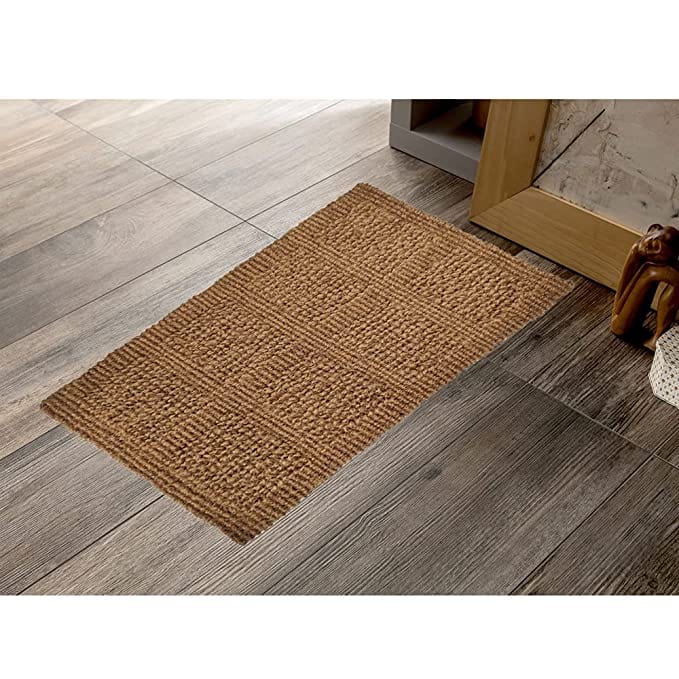 Mats Avenue Hand Made Coir Carpet Brown Color (45x75cm) Heavy Duty