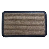 Mats Avenue PP and Rubber Backed Striped Patterned Door Mat (40x70cm), Light Brown