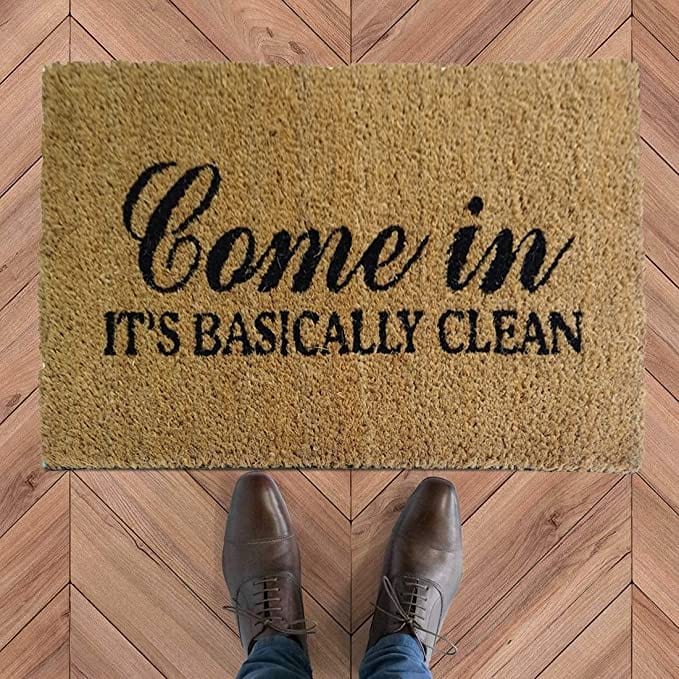 Mats Avenue Informative Theme Coir Door Mat with Rubber Back (40x60 cm) Brown