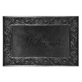 Mats Avenue Rubber Molded Rubber Pin Mat Welcome Theme (60x90cm), Black