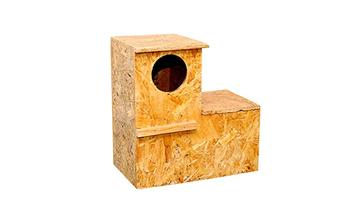 Amijivdaya Wooden Water-Resistant Parrot Home