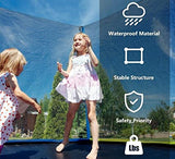 Fitness Guru Trampoline for Kids with Safety Enclosure Net, Canopy and Ladder (10Ft)