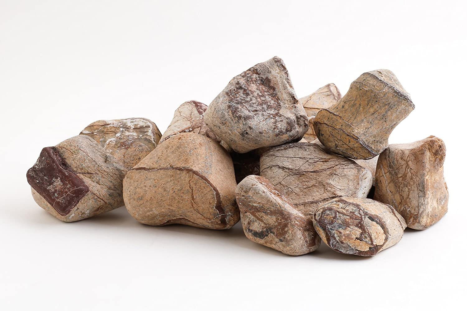 StoneStories Rainforest Brown Pebbles (15 Kgs, 2-3 Inches)