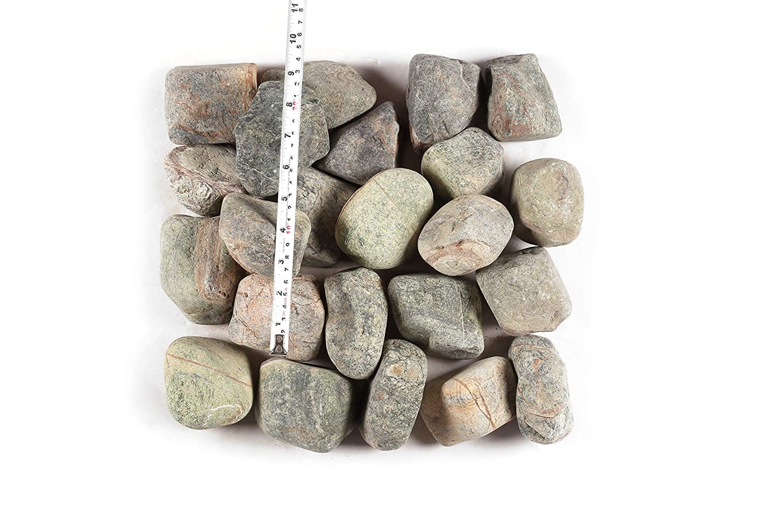 StoneStories Green Pebbles (5 Kgs, 3-5 Inches)