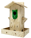 Amijivdaya Wooden Wall Mount Bird Feeder