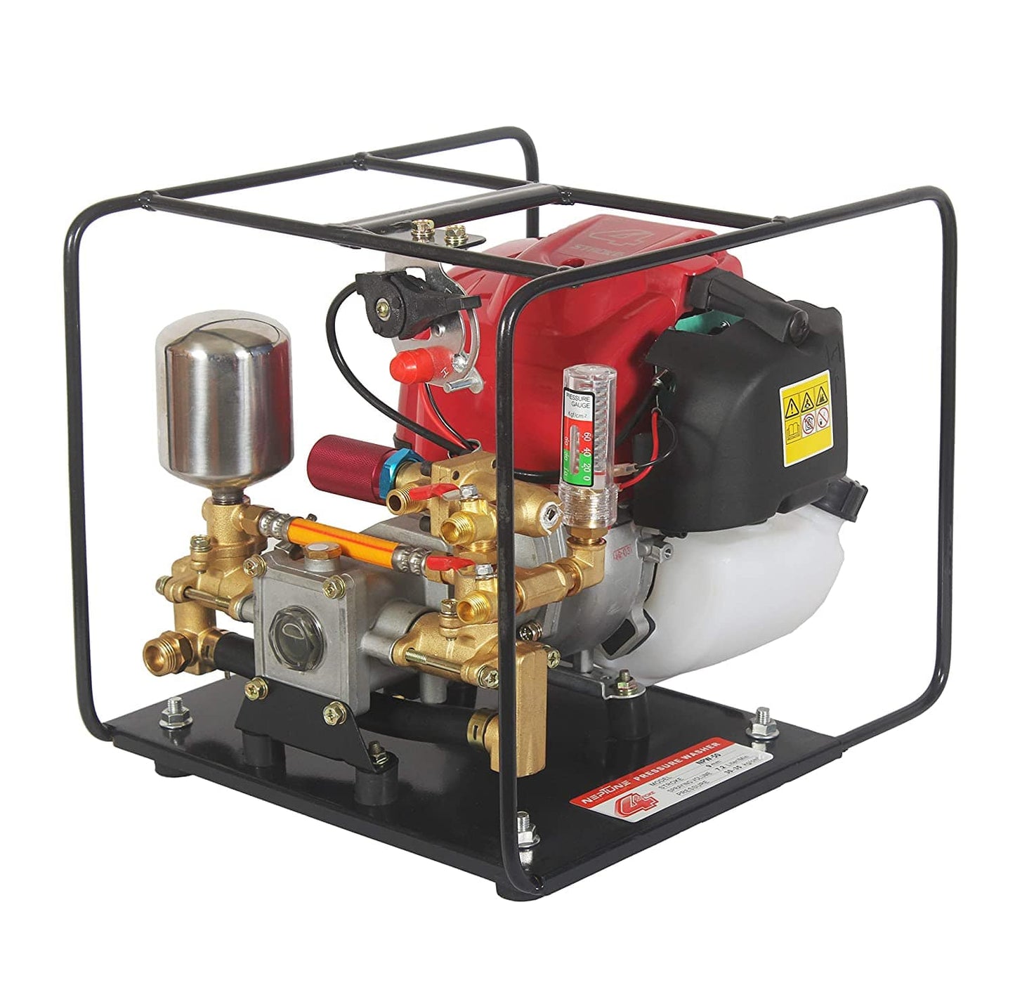 Neptune Simplify Farming Portable Power Sprayer 4 Stroke Engine Technology Brass Pressure Pump with Double Discharge Outlet NPW-50