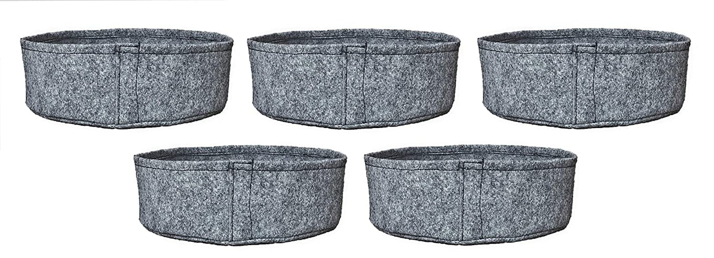 Oxypot Geo Fabric Small Grow Bag (10x3.5 Inches)- Pack of 5