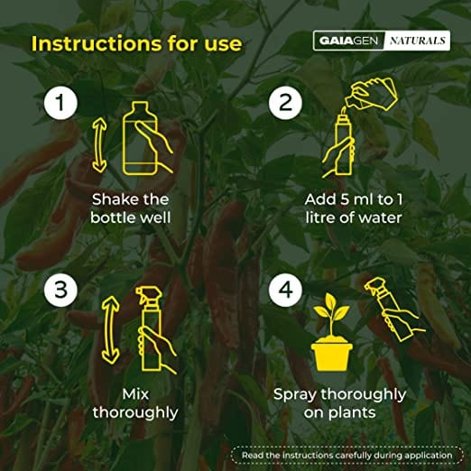 GAIAGEN Naturals for Sap Feeding Pests (500ml), Non-Insecticidal Formulation for Control of Aphids, Mealybugs, Thrips & Whiteflies