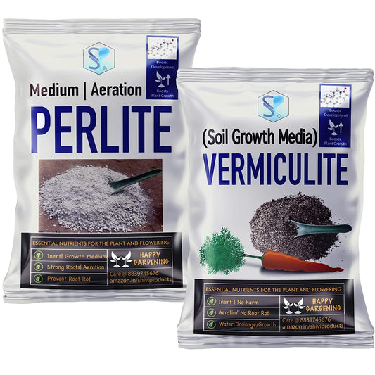 Shiviproducts Horticultural Perlite And Vermiculite Combo