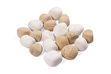 StoneStories Snow-White And Yellow Mixed Stones (15 Kgs, 3-5 Inches)