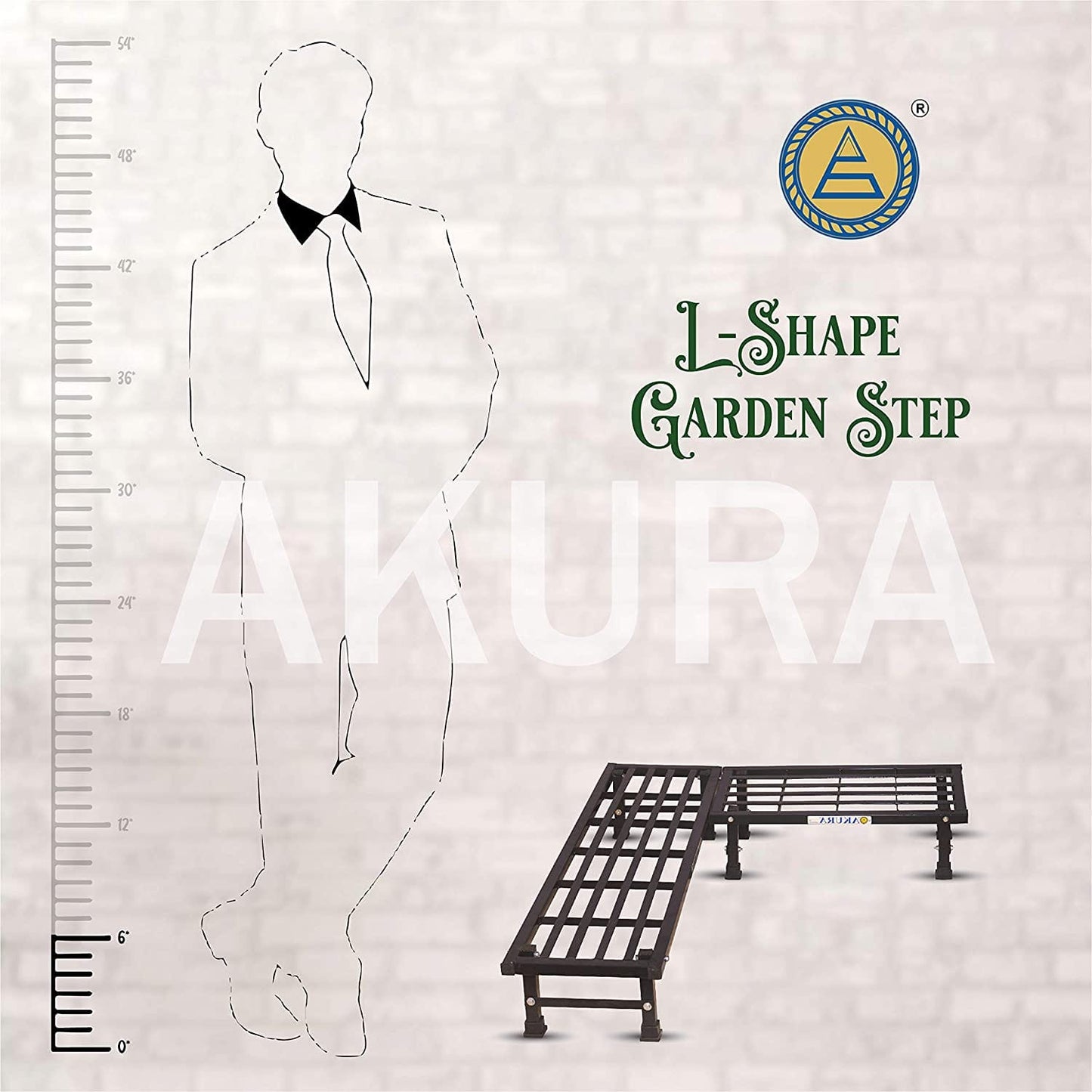 Akura Corner Metal Planter Stand