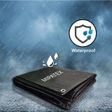 Mipatex Tarpaulin Waterproof Sheet (150 GSM, Black- Tirpal Heavy Duty)