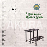 Akura 2-Step Metal Planter Stand (Size: W-60 cm x D-52.5 cm x H-47.5 cm)