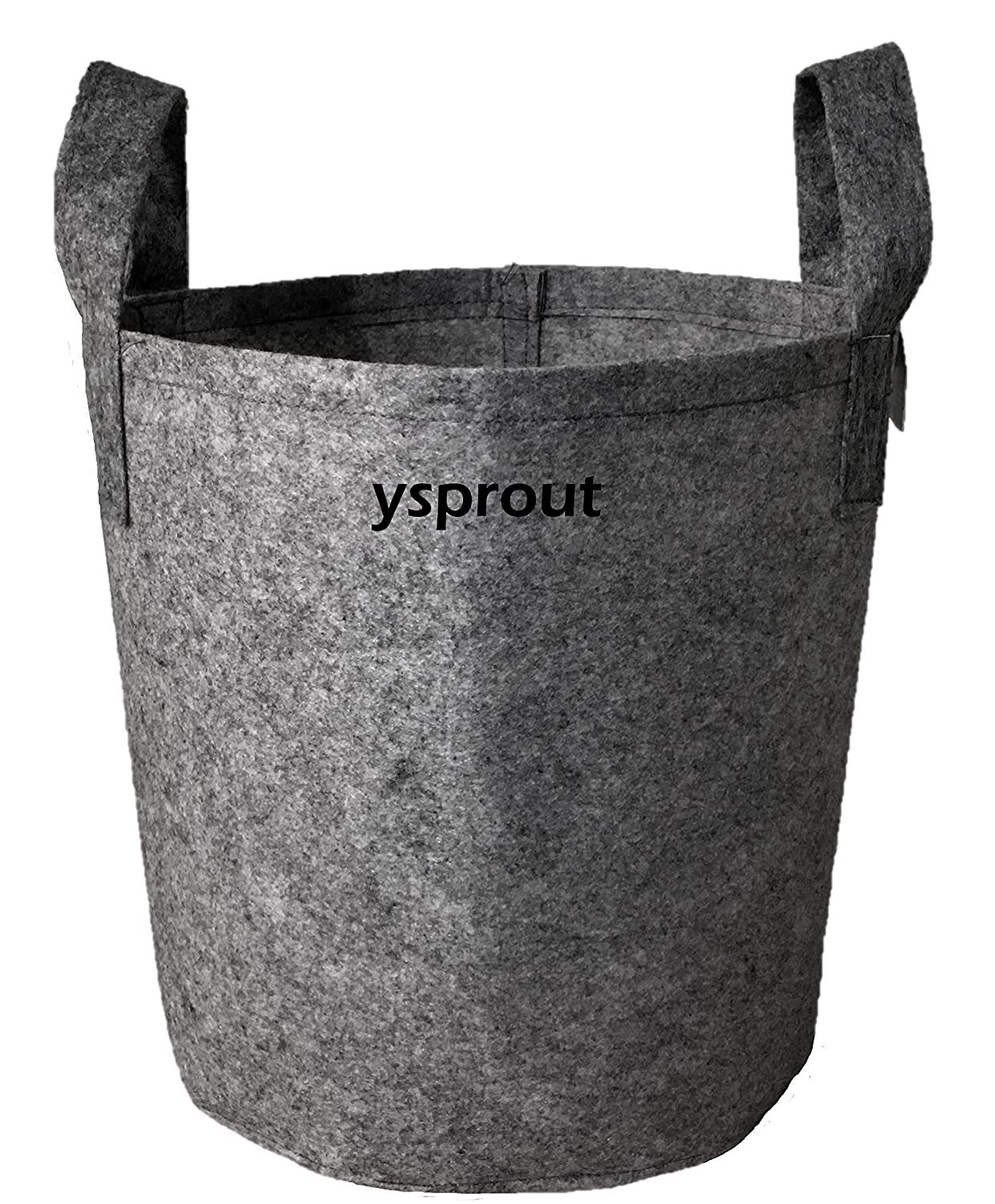 Oxypot Ysprout Geo Fabric Grow Bags (10x10 Inches, Grey)- Pack of 10