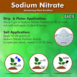 Panchsheel Sodium Nitrate (NaNO3) Fertilizer, White Crystalline (100% Water Soluble)
