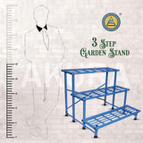 Akura 3-Step Metal Planter Stand (Size:W-100cm x D-85cm x H-77.5cm)