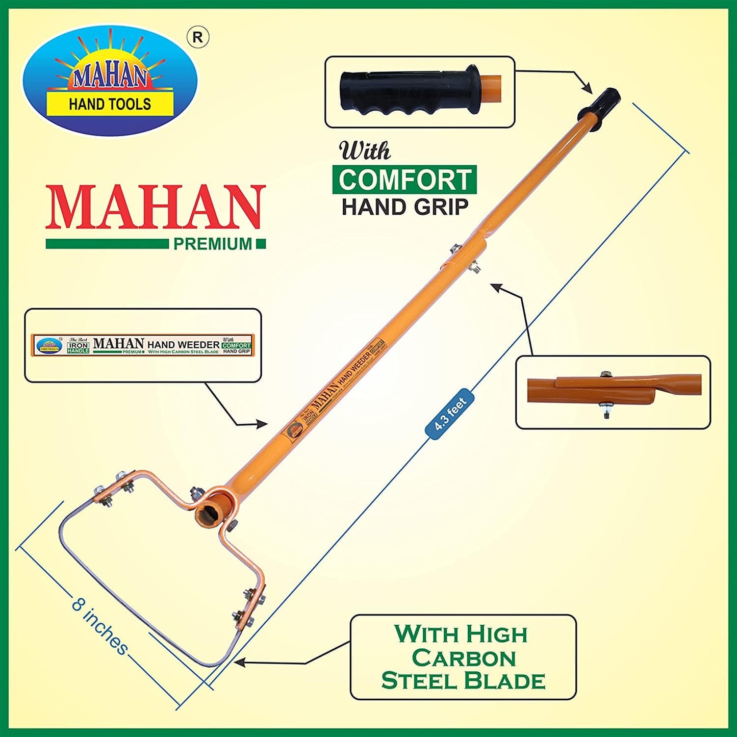 Mahan GHH - 1.8 Manual Weeder With Handle