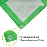 Mipatex Tarpaulin Waterproof Sheet (150 GSM, Green/ White)