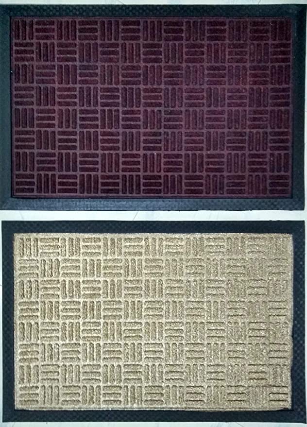 Mats Avenue All Purpose Doormat for Main Entrance (40x60cm) - Set of 2