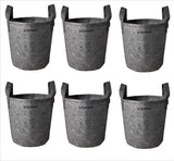 Oxypot Ysprout 200 GSM Geo Fabric Nursery Grow Bags (Grey), Pack of 6