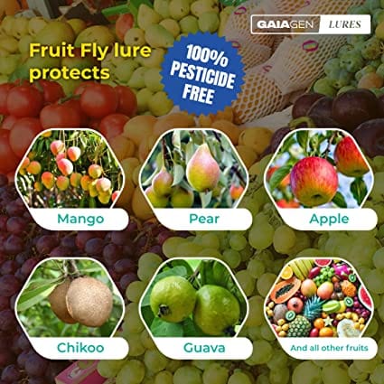 GAIAGEN Pheromone Lure for Fruit Fly (Bactrocera dorsalis)- Pack of 10