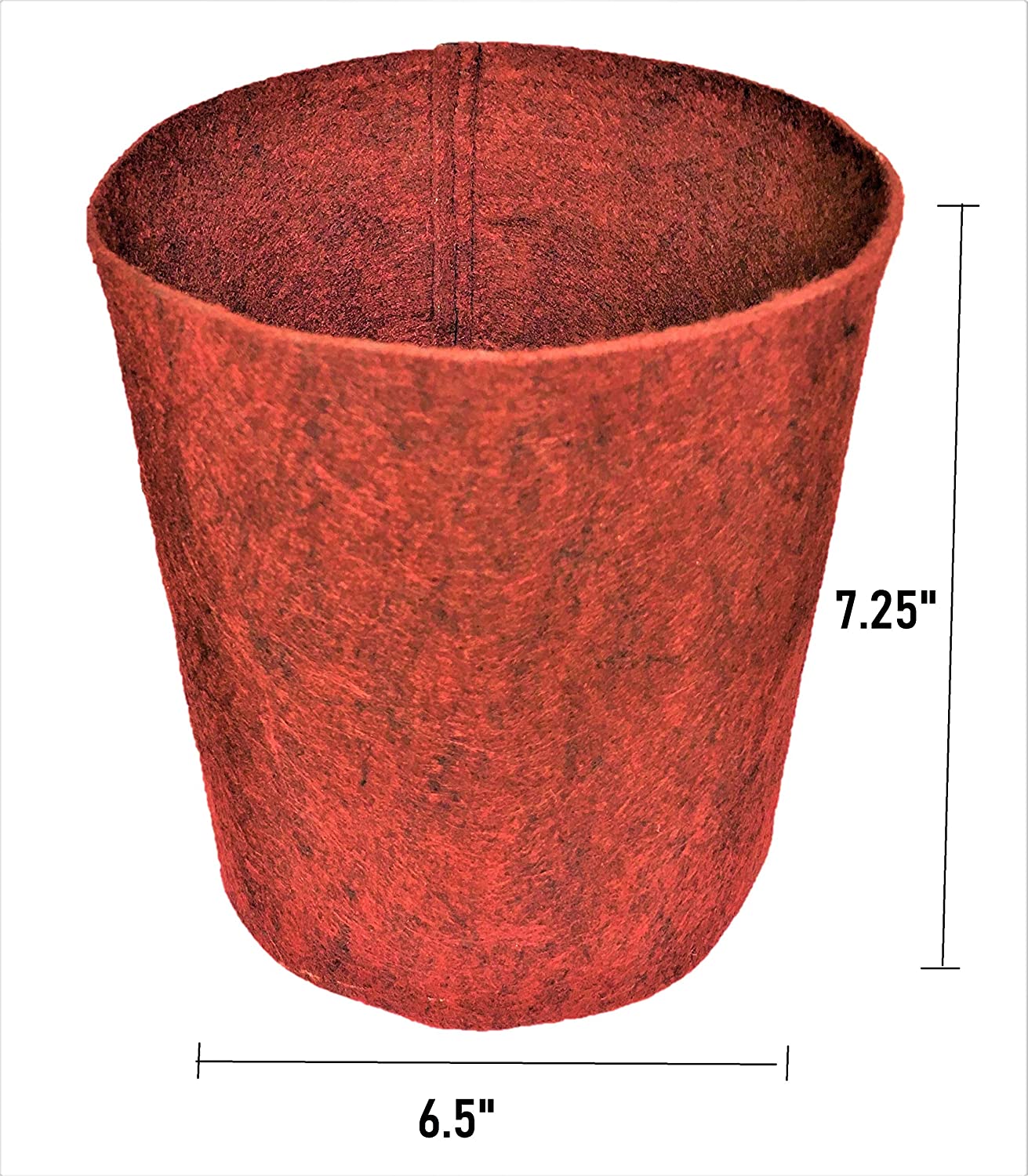 Oxypot Air Pruning Geo Fabric Grow Bags(1 Gallon), 6.5 X 7.25 Inches, Red