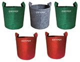 Oxypot Fabric Grow Bags (Multi-Colour, 10x10 Inches)