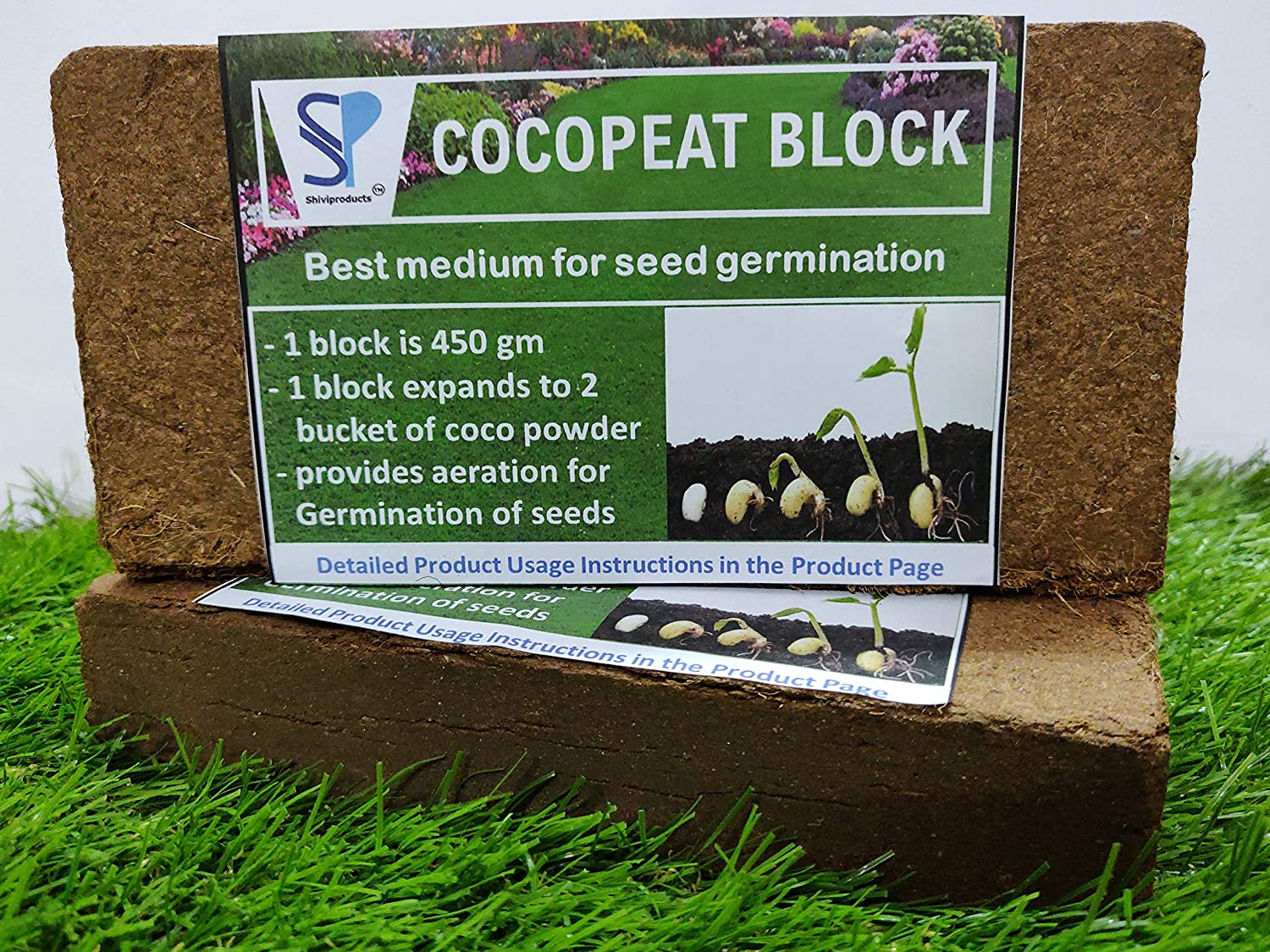 Shiviproducts Epsom Salt and Cocopeat Block Free Coriander Seeds