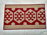 Mats Avenue Jute Printed Red Colour Carpet