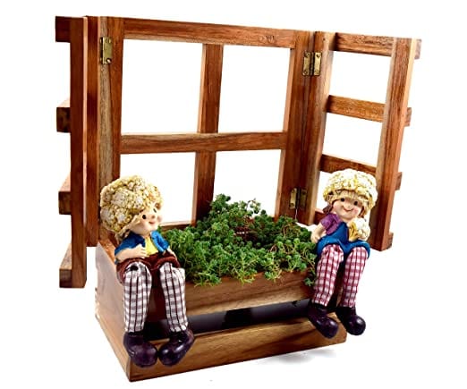 The Weaver's Nest Wooden Wall Mounted Window Planter
