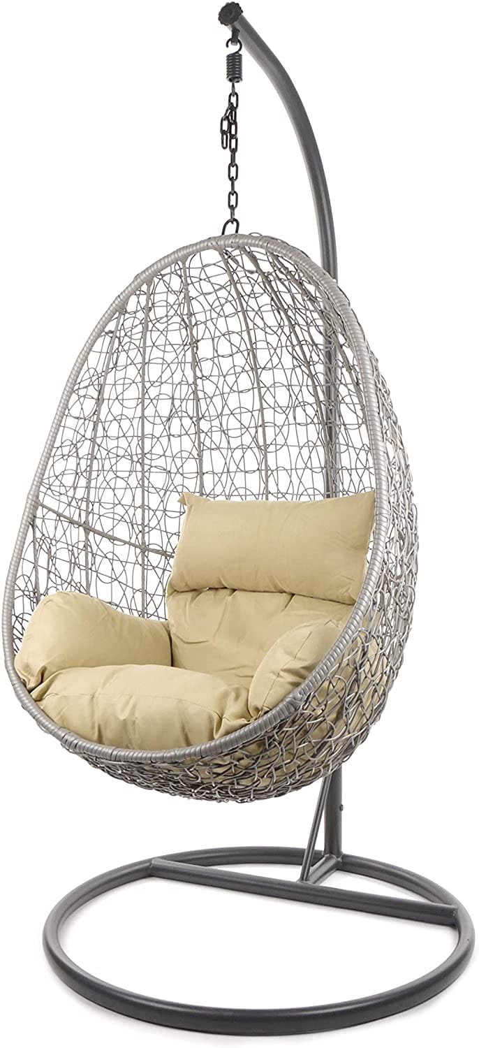 Dreamline Single Seater Hanging Swing With Stand For Balcony And Garden