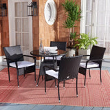 Dreamline Outdoor Garden/Balcony Patio Seating Set 1+4, 4 Chairs And 1 Table (Easy To Handle, Black)