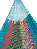 Mexican Tight Twisted Nylon Rope Hammock, Weight Capacity 120 kg