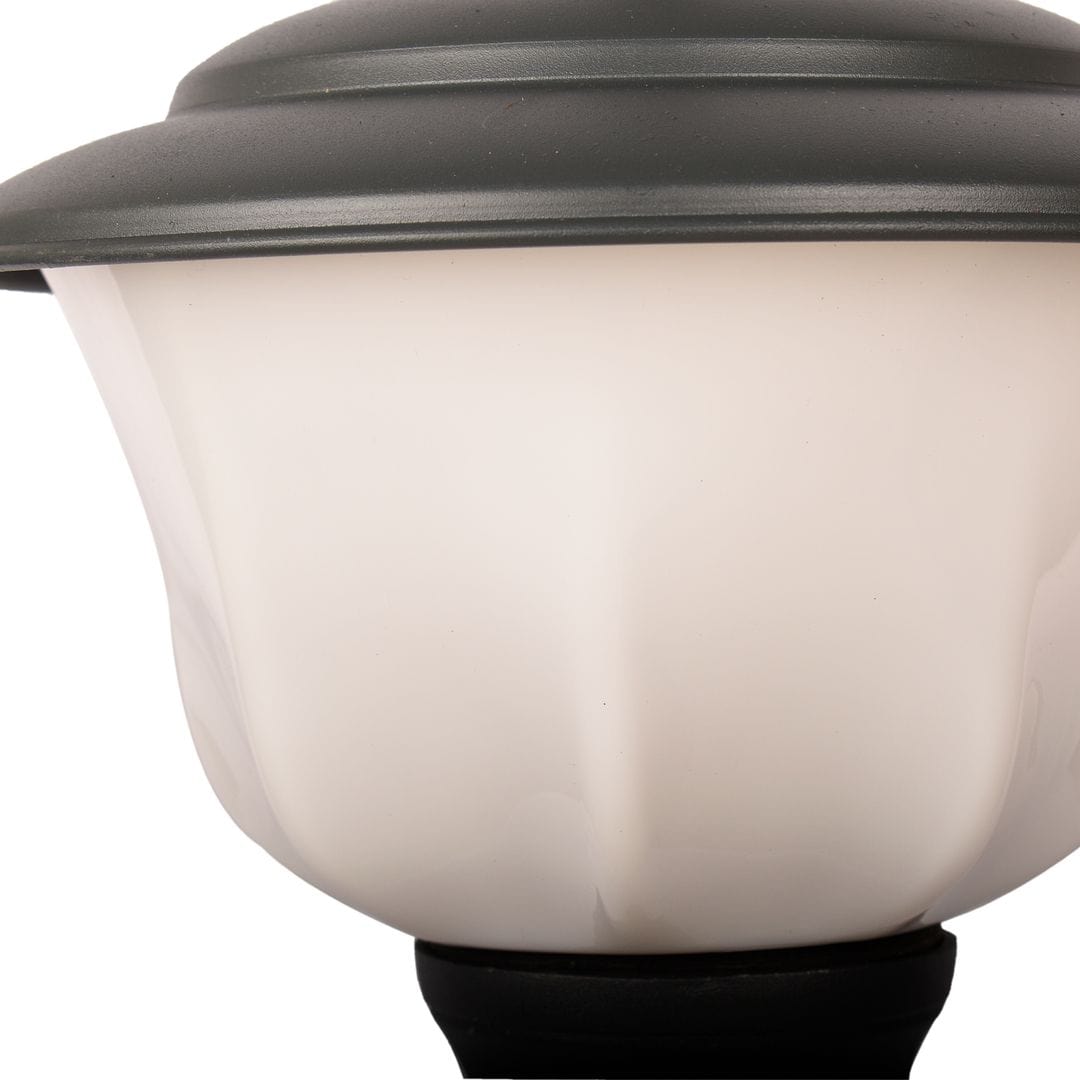 BENE Adam-Style Garden Light 27 Cms - Fitted With 20w Yellow LED (Milky, Grey)