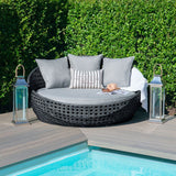 Dreamline Outdoor Furniture Poolside Sunbed With Cushion (Grey)