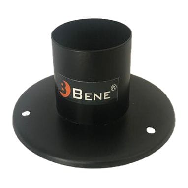 BENE Round Base Stand For Garden Lights SS (11 cms, Black)