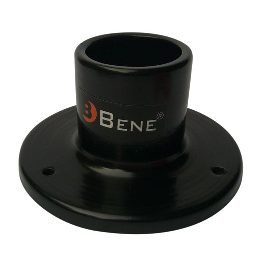 BENE Round Base Stand For Garden Lights MS (Black, 11 cms)