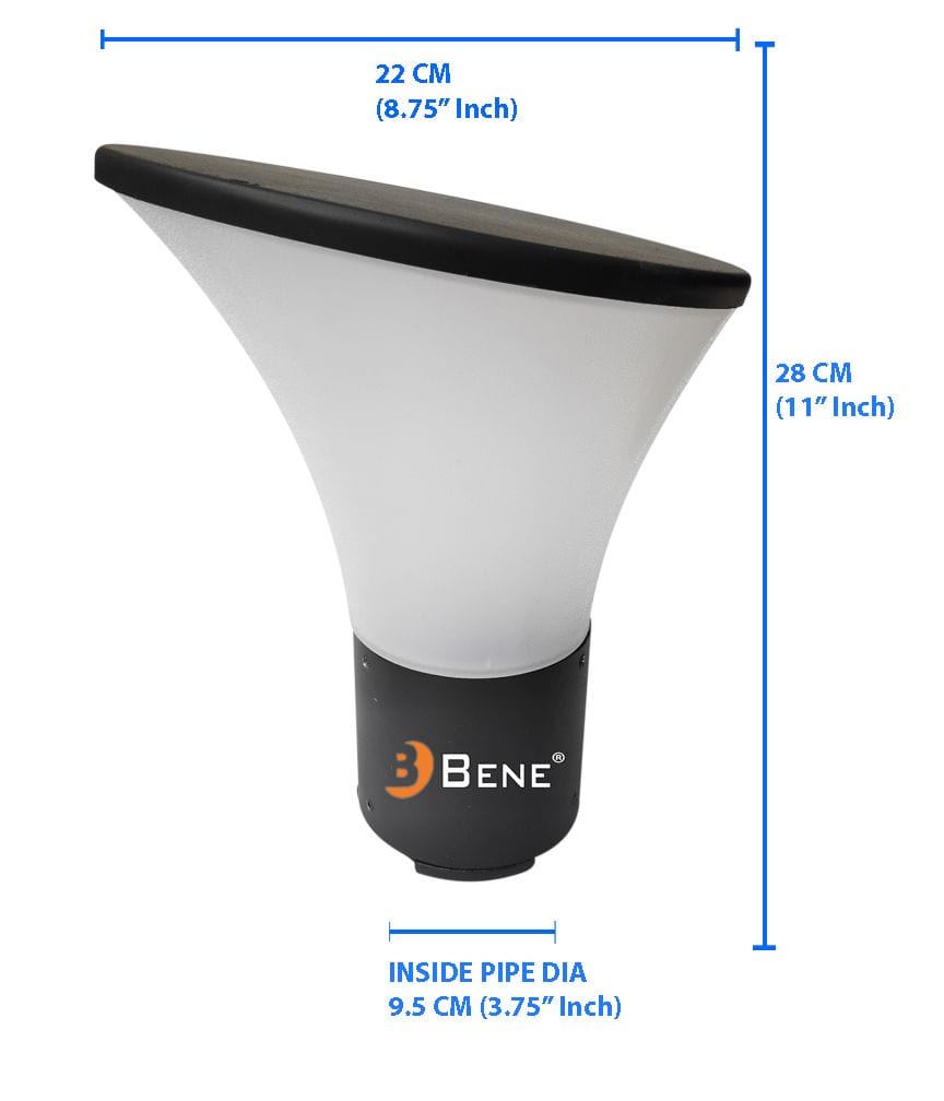 BENE Eden Outdoor Lamp (Grey, 22 Cms)