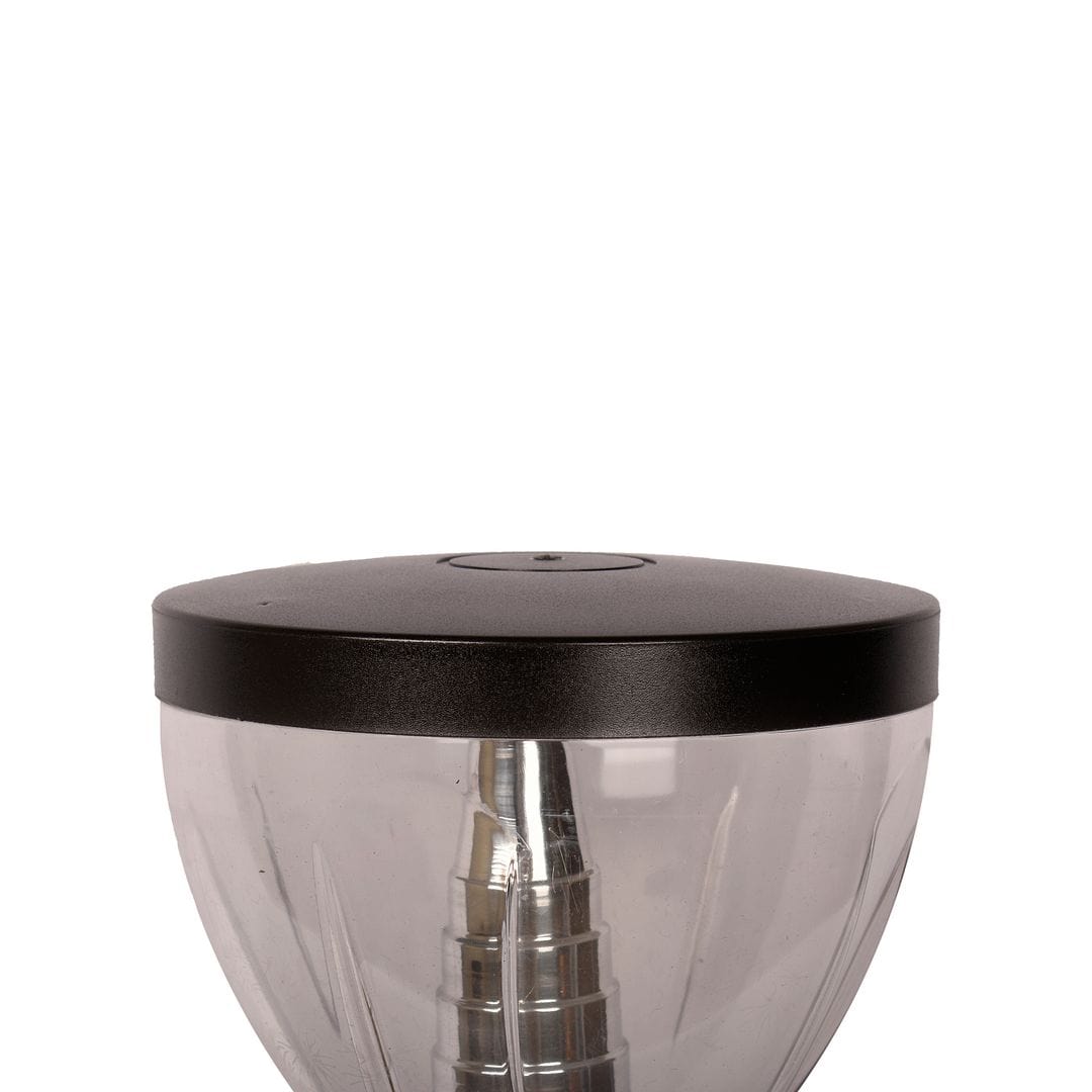 BENE Garden Light Iris 20 Cms Fitted with 15w Warm White LED (Black)