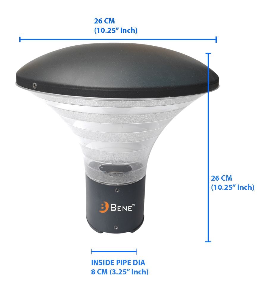 BENE Klasse Outdoor Lamp (Grey, 26 Cms)