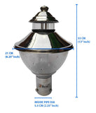 BENE Lamp Mist Gate Light/Garden Light/Outdoor 21 Cms (Steel)