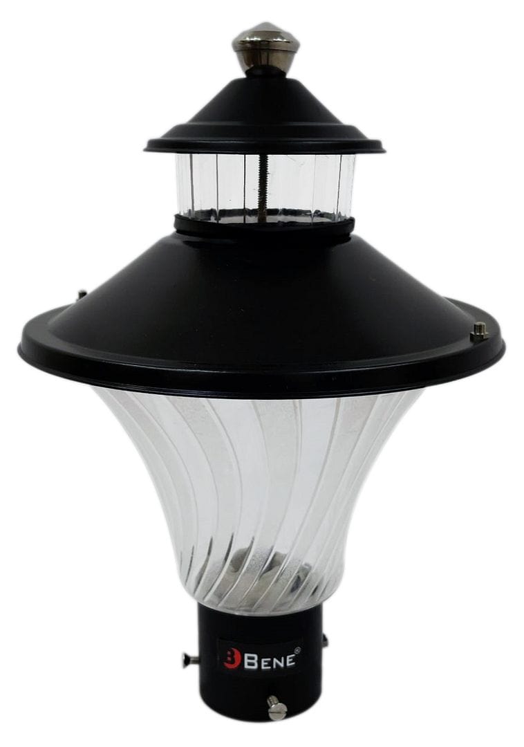 BENE Skew Gate Light/Garden Light/Outdoor Lamp (Black, 23 Cms)