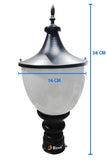 BENE Tzar Outdoor Lamp (Black, 16 Cms)