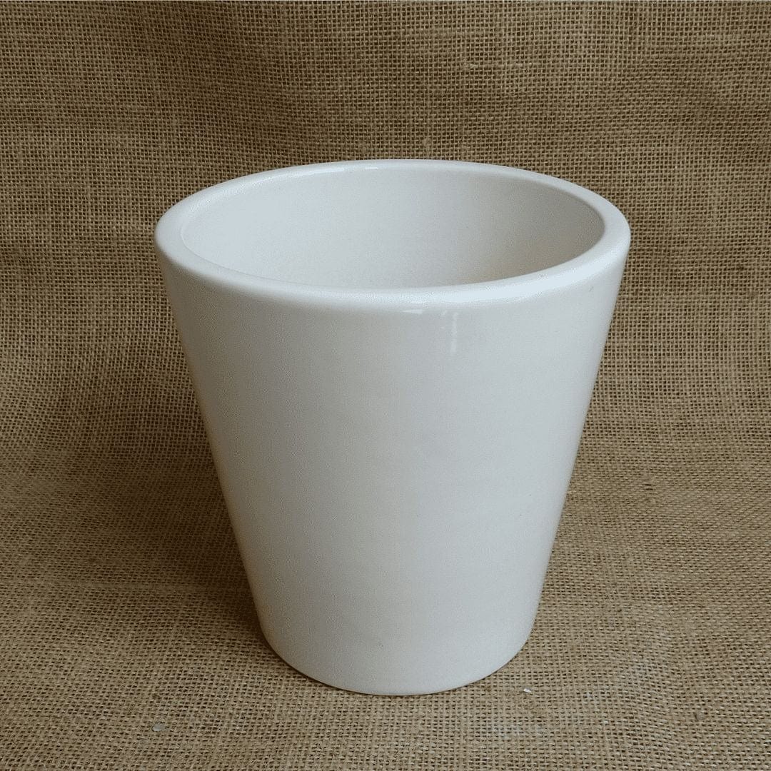 YELLOWTABLE Apollo Ceramic Flower Pot / Planter for Indoor and Outdoors, Medium, Dia: 5.7 Inch