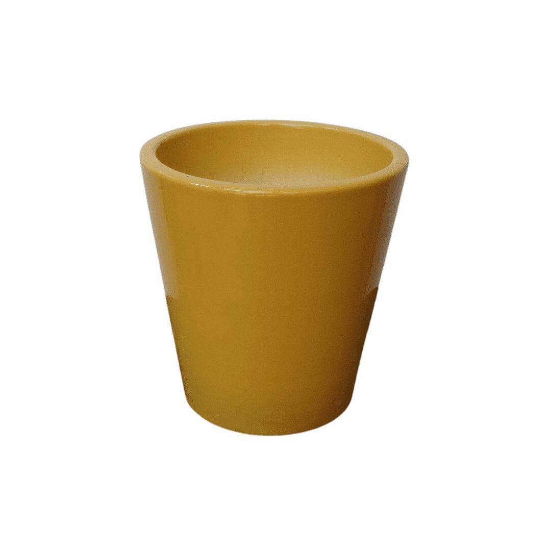 YELLOWTABLE Apollo Ceramic Flower Pot / Planter for Indoor and Outdoors, Medium, Dia: 5.7 Inch