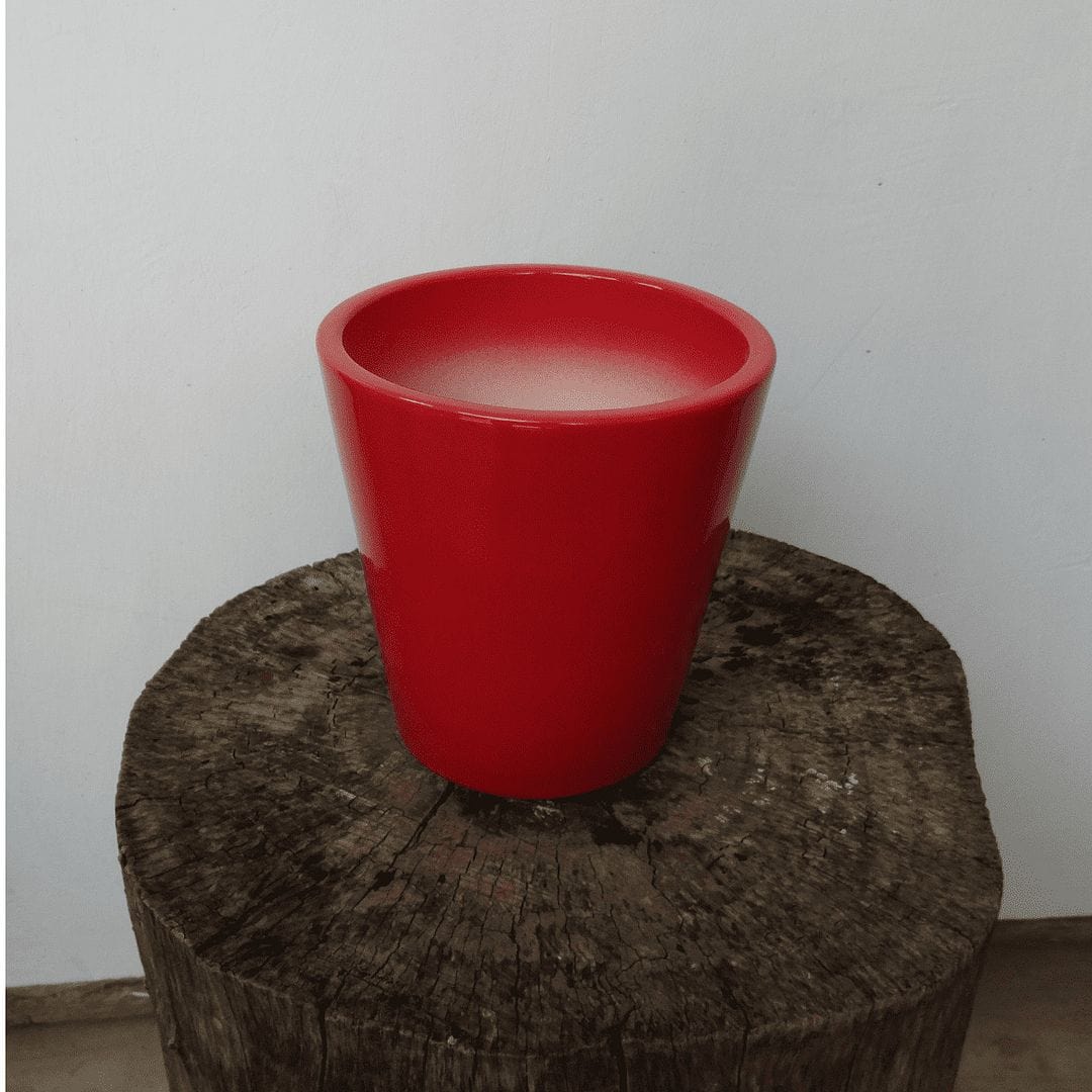 YELLOWTABLE Apollo Ceramic Flower Pot / Planter for Indoor and Outdoors, Medium, Dia: 5.7 Inch