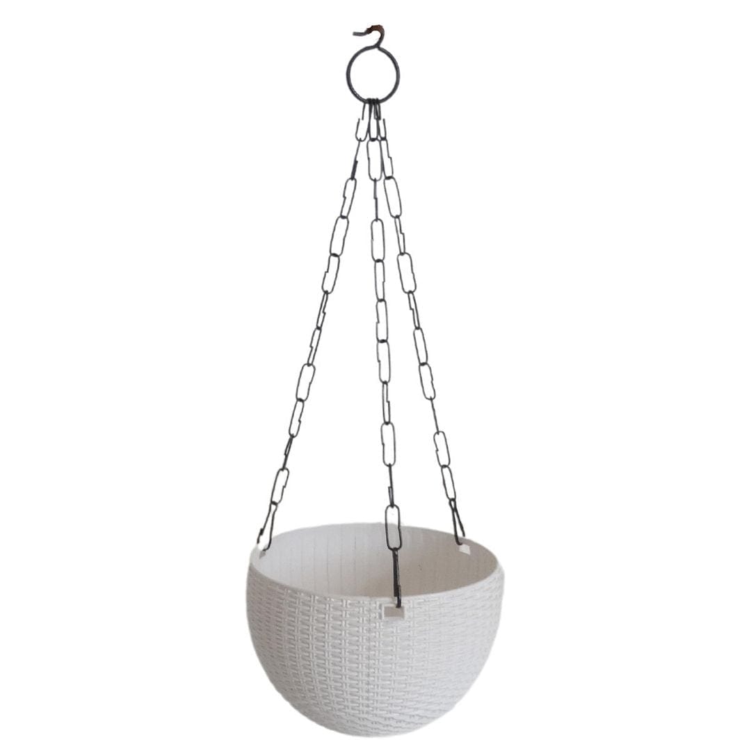 Plastic Rattan hanging Pot, Dia-7 Inch